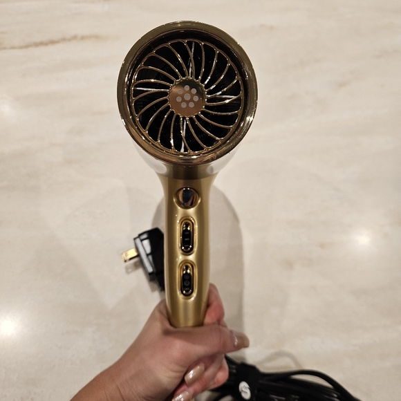 T3 Featherweight 2 Hair Dryer - Model # 73828 - Black/Gold Blow Dryer - Picture 6 of 9